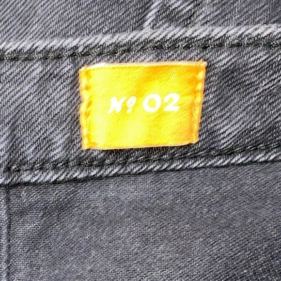 ANTHROPOLOGIE Brand PILCRO Black Wash Denim Fringe A Line Button Up Skirt Luxury - Picture 8 of 11